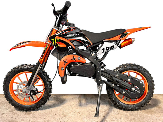 2 Stroke Super-Cross Kids Dirt Bike - Best Mini Off-Road Motorcycle for Childrens (Orange)