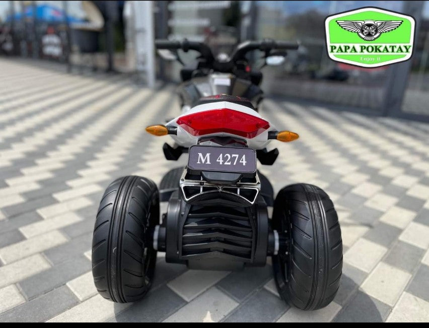 Bamai 3-Wheel Kid Electric Bike with Rechargeable Battery Operated Ride-on for Kids