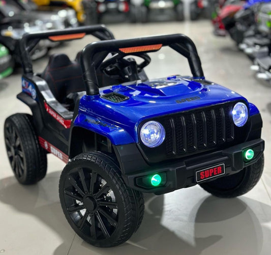 Ride On Jeep With Music Light & Remote Control - Blue
