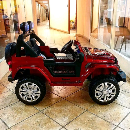 12v 2 Seat 4 Wheel Drive Kids Ride on Jeep - Red